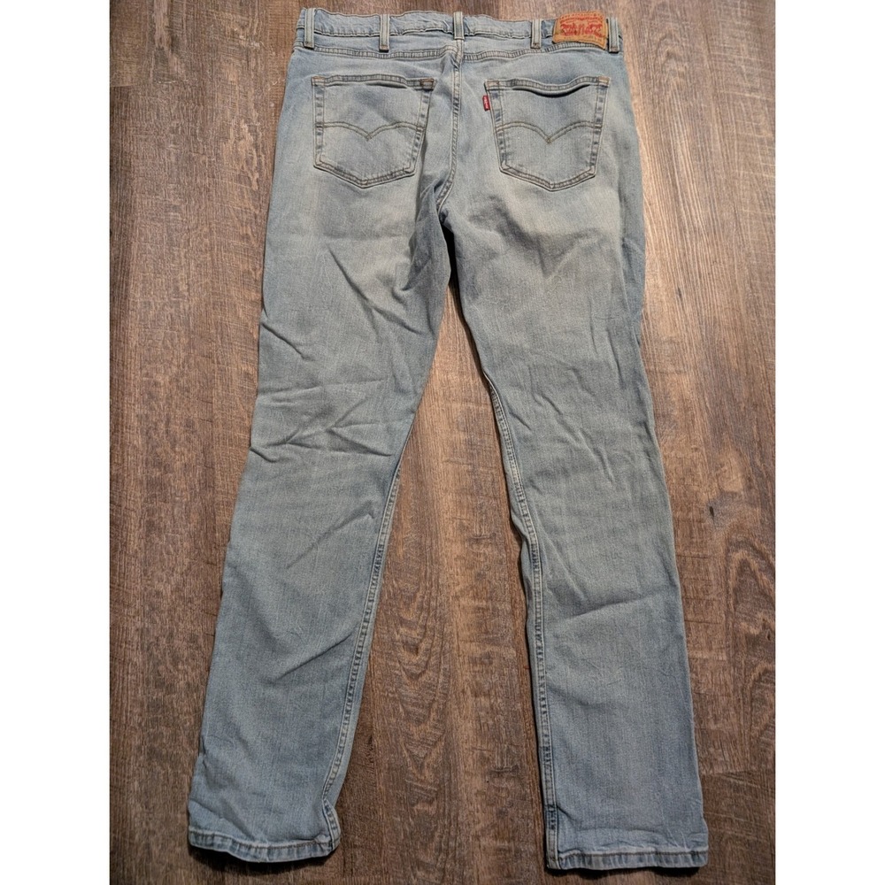 Levis 511 Slim Fit Mens 38/34 Lot of 2 Light Wash Ripped Distressed Denim Jeans - Picture 7 of 16